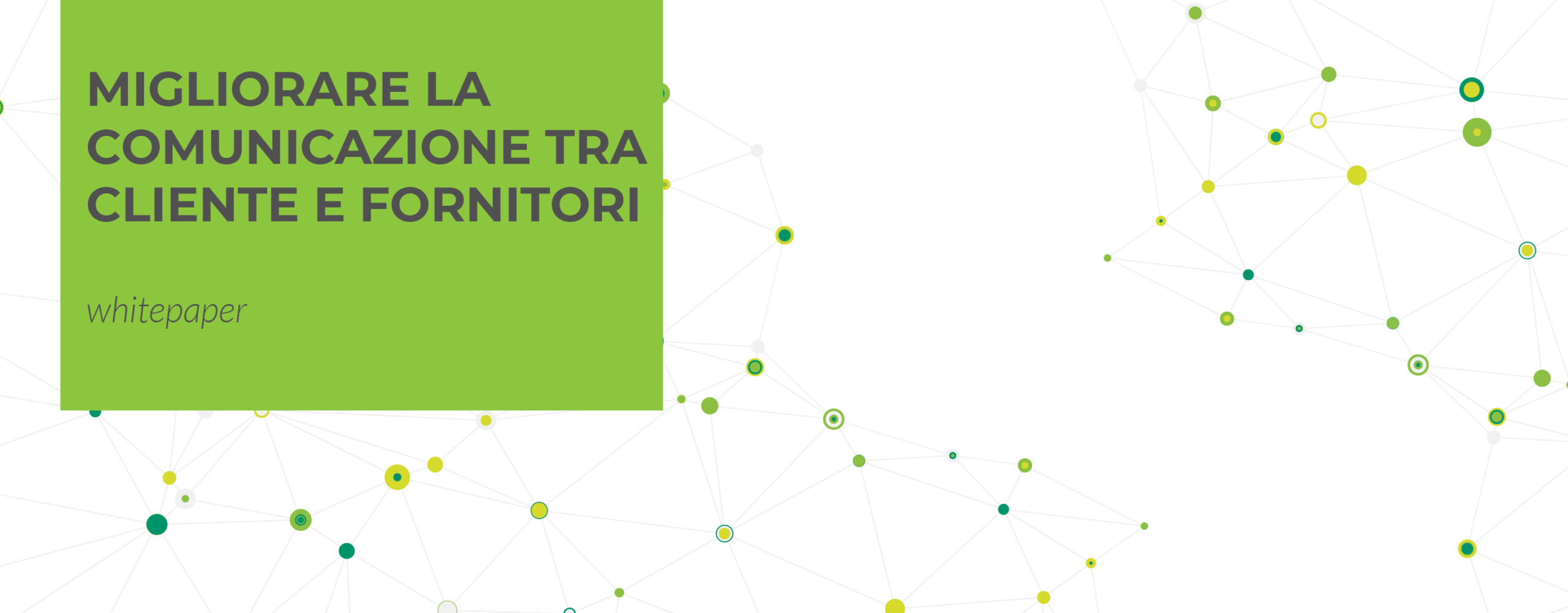 comunicazione cliente fornitore