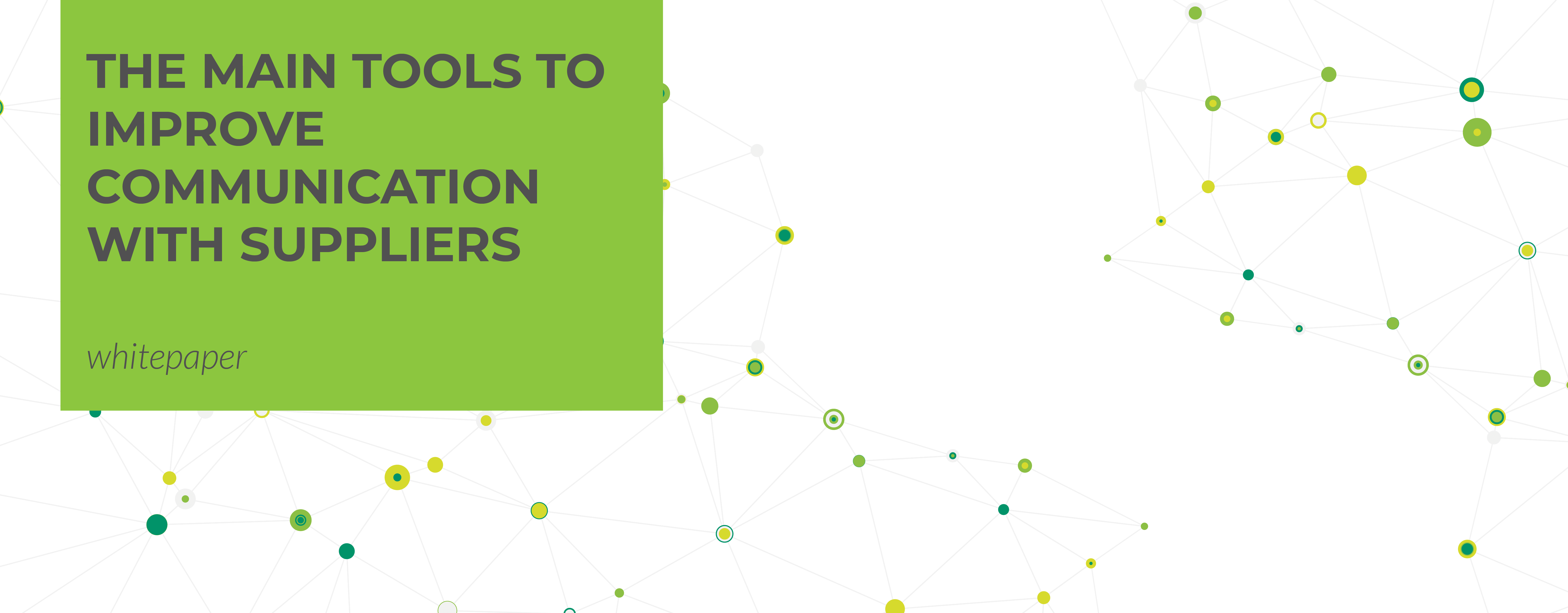 improve communication with suppliers