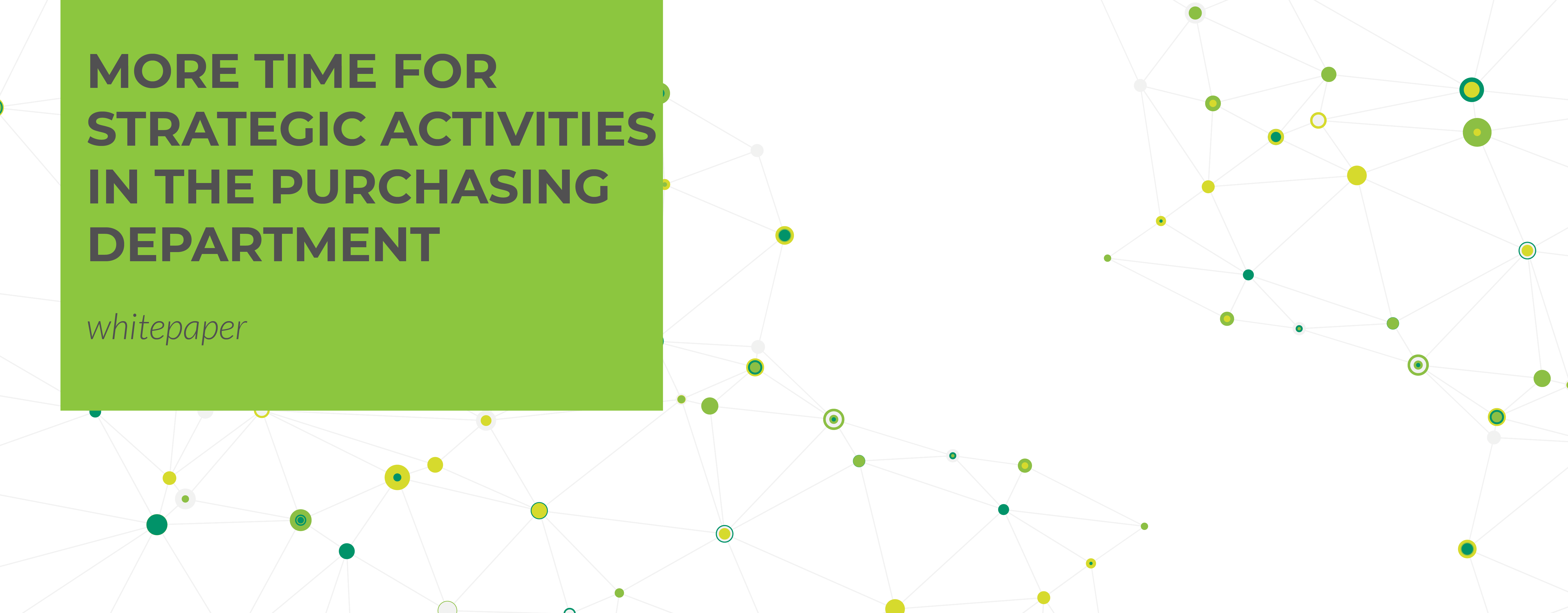 strategic activities in the purchasing department