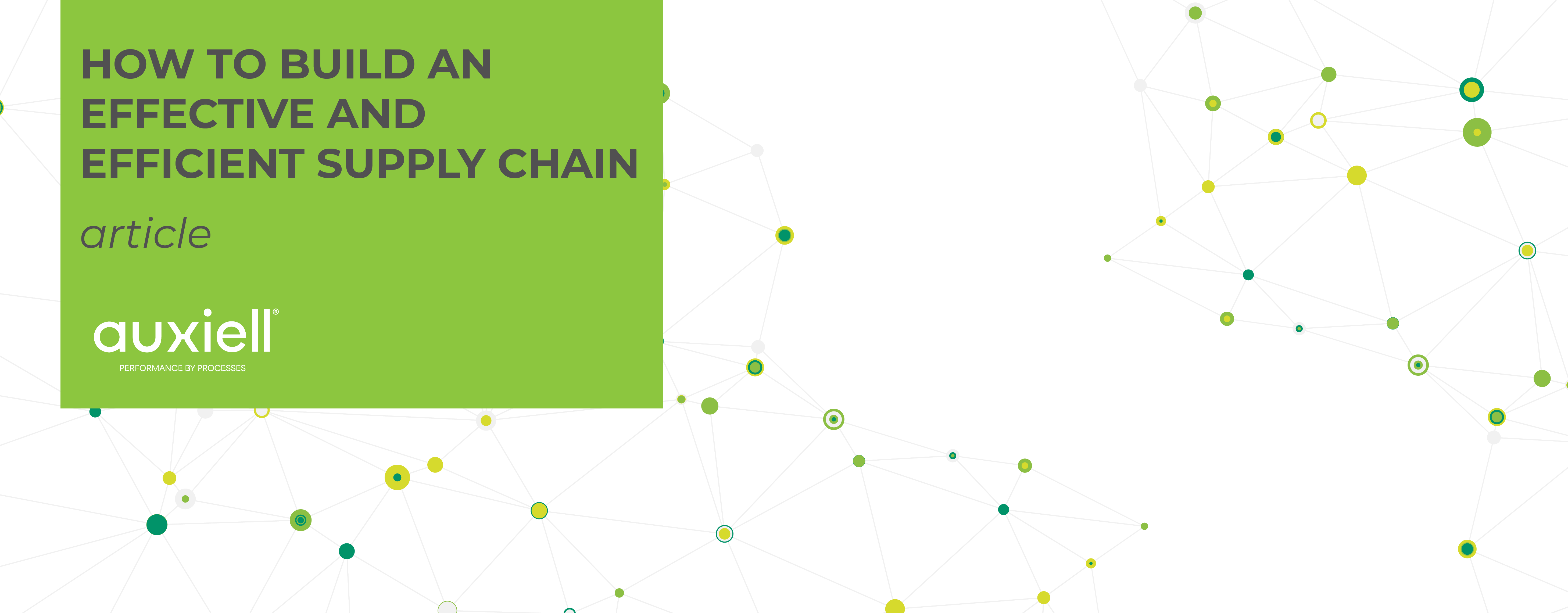 How to build an effective and efficient supply chain